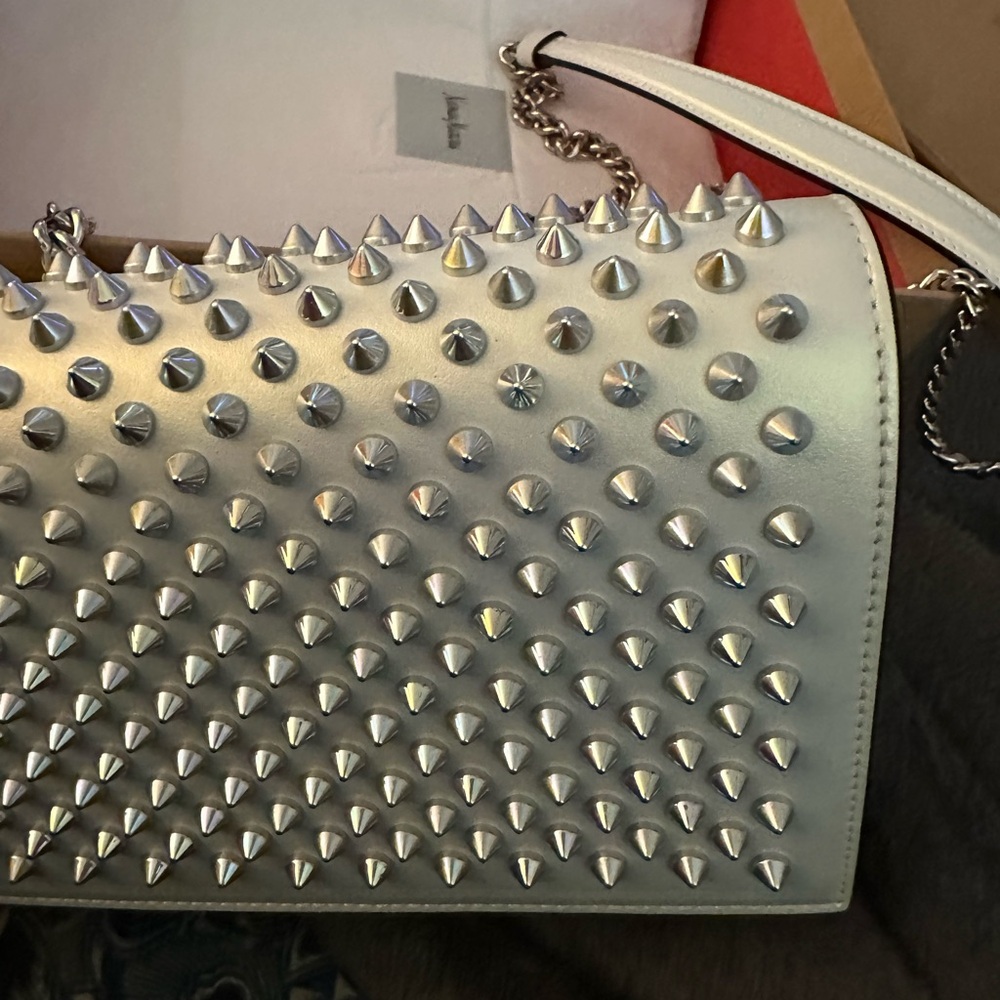 Christian Louboutin Silver Crossbody Bag